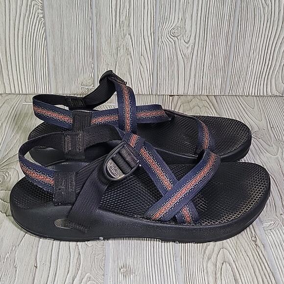 Chaco Z/1 Unaweep Sandals Classic Vibram Orange Navy Mens 13 - Picture 2 of 14